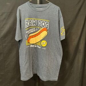 Grunt Style Raw Dog America's Favorite Hot Dog Graphic T Shirt XL